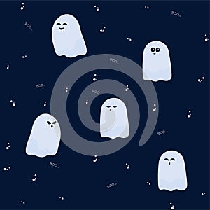 Cute print for baby ghoust, Happy Halloween