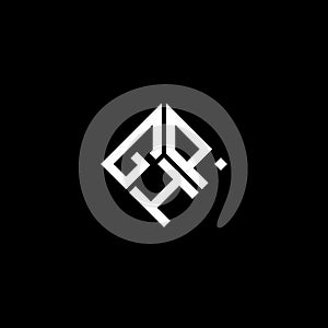 GHP letter logo design on black background. GHP creative initials letter logo concept. GHP letter design photo