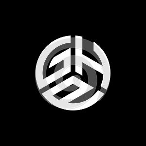 GHP letter logo design on white background. GHP creative initials letter logo concept. GHP letter design photo