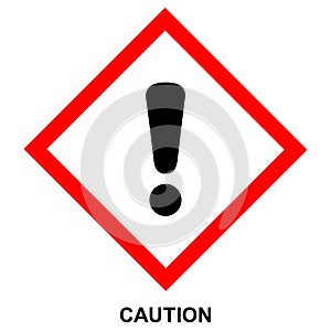 GHS hazard pictogram - CAUTION