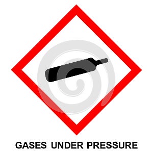 GHS hazard pictogram - PRESSURE photo