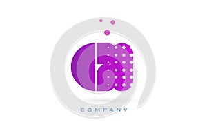 gi g i pink dots letter logo alphabet icon