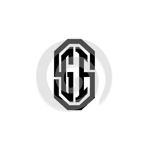 GI Logo Modern Vintage Monogram Style