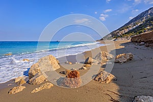 Gialos beach. Lefkada, Greece