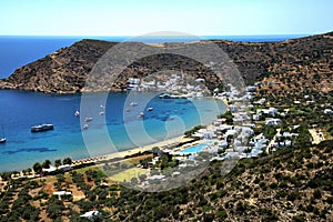 Gialos beach in Sifnos island in cycladic in Greece