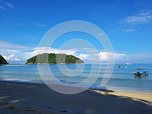 Giam Island view from teluk nipah pangkor island