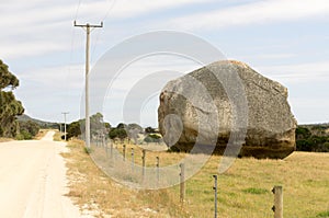 Giant boulder, Flinders Island, Tasmania
