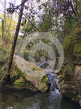 Giant boulder at the Vallcarquera creek