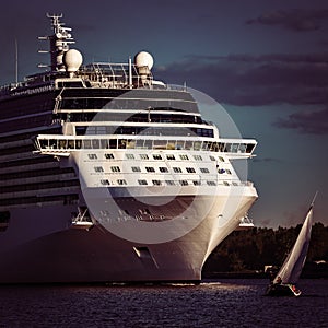 Giant brand new cruise liner