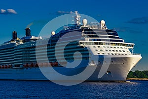 Giant brand new cruise liner