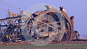 Giant Bucket Wheel Excavator - Opencast mining
