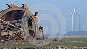 Giant Bucket Wheel Excavator - Opencast mining