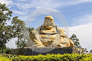 Giant buda, Buddhist Temple, Foz do Iguacu, Brazil. photo