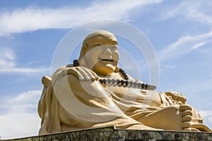 Giant buda, Buddhist Temple, Foz do Iguacu, Brazil. photo