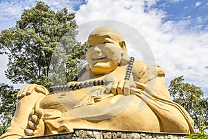 Giant buda, Buddhist Temple, Foz do Iguacu, Brazil. photo