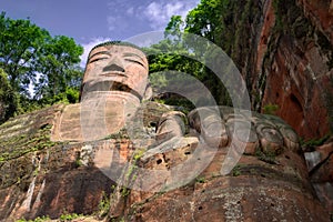 The giant buddah of leshan sichuan province
