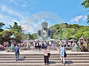 Giant Buddha in Kotoku-in temple at Kamakura