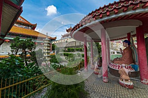 Giant Buddha located in the Kek Lok Si temple in Penang