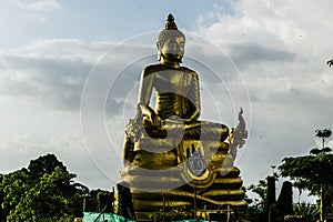 Giant Buddha statue on the top of the hill in Phuket, Thailand