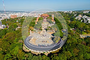 giant Buddhist statue in changhua city, taiwan