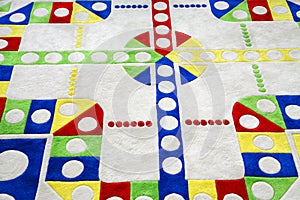 Giant carpet ludo