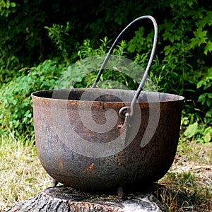 Giant Cast Iron Kettle