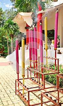 Giant colorful joss sticks