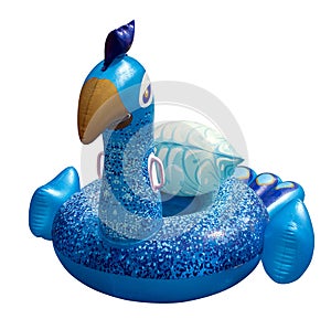 Giant colorful peacock Float. Inflatable float