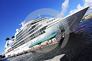 The giant cruise ship
