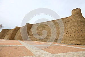 Defending walls in Buchara, Uzbekistan.