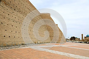 Defending walls in Buchara, Uzbekistan. photo