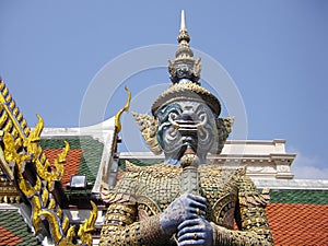 Giant Demon, Wat Phra Keaw, Bangkok, Thailand photo