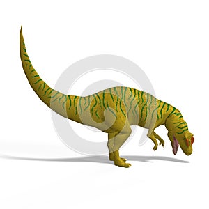 Giant Dinosaur Allosaurus With Clipping Path