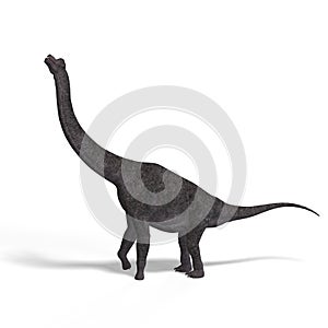 Giant dinosaur brachiosaurus With Clipping Path photo