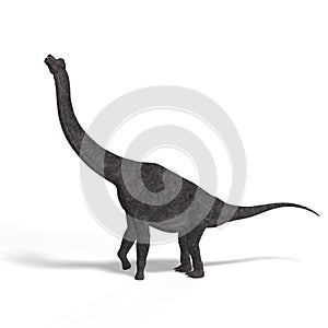 Giant dinosaur brachiosaurus With Clipping Path