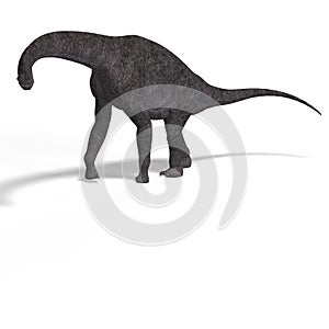 Giant dinosaur brachiosaurus With Clipping Path