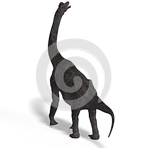 Giant dinosaur brachiosaurus With Clipping Path