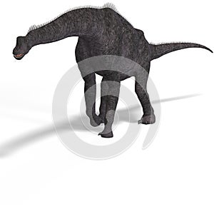 Giant dinosaur brachiosaurus With Clipping Path