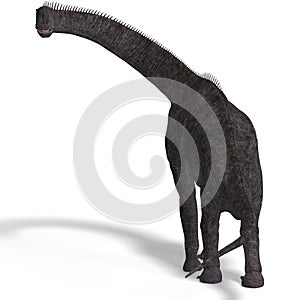 Giant dinosaur brachiosaurus With Clipping Path