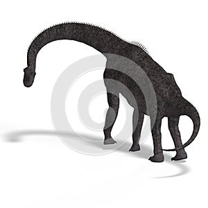 Giant dinosaur brachiosaurus With Clipping Path
