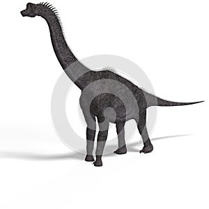 Giant dinosaur brachiosaurus With Clipping Path photo