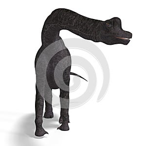 Giant dinosaur brachiosaurus With Clipping Path