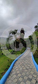 Giant Dinosaur and a pathway