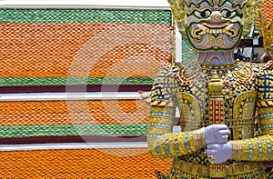 Giant at Emerald Buddha temple