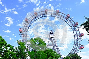 Giant Ferris Wheel in Vienna, Austria