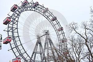 Giant ferris wheel at Vienna Prater