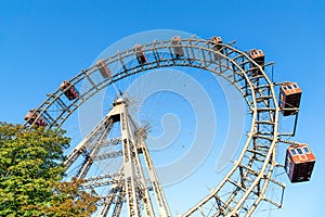 The Giant Ferris Wheel at the viennese Prater, Vienna photo