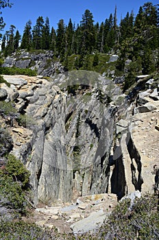 Giant Fissures, Taft Point, Yosemite National Park, California, USA.
