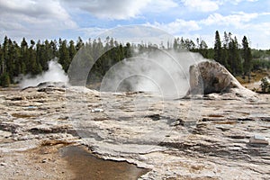 Giant Geyser in Yellowstone