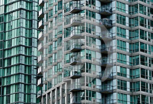 Glass wall between Hasting and Pender streets in West Vancouver